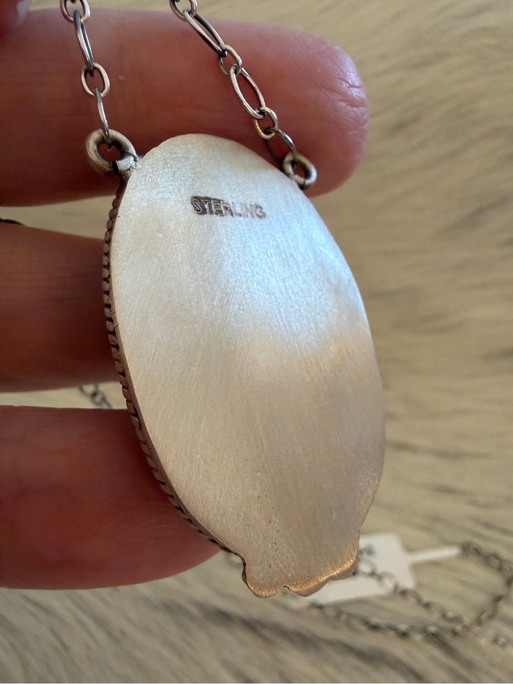❤️ Premium Black Jack Turquoise Lightning Brushed Sterling 925 ADJ Necklace 16g - Picture 8 of 15